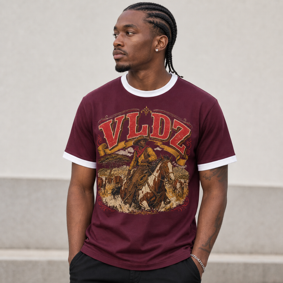 VLDZ Retro Ringer tee