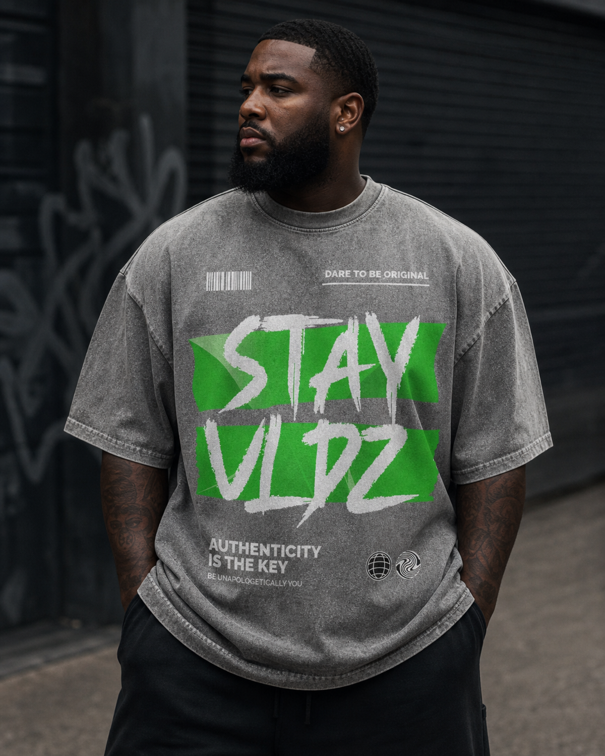 VLDZ Signature Acid wash Tee