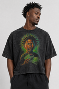 PREMIUM GRAPHIC ACID WASH CROP TEES