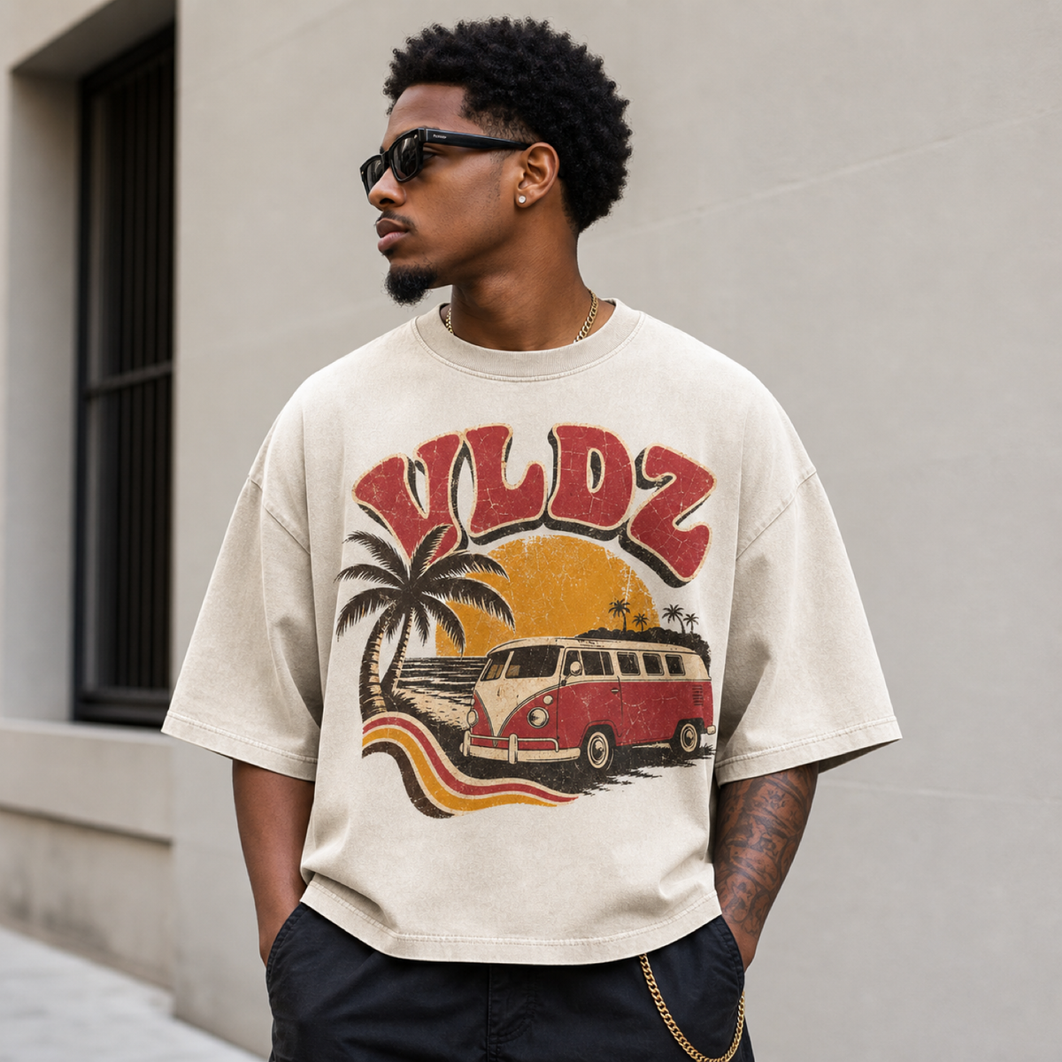 VLDZ Premium Oversized boxy crop Tees