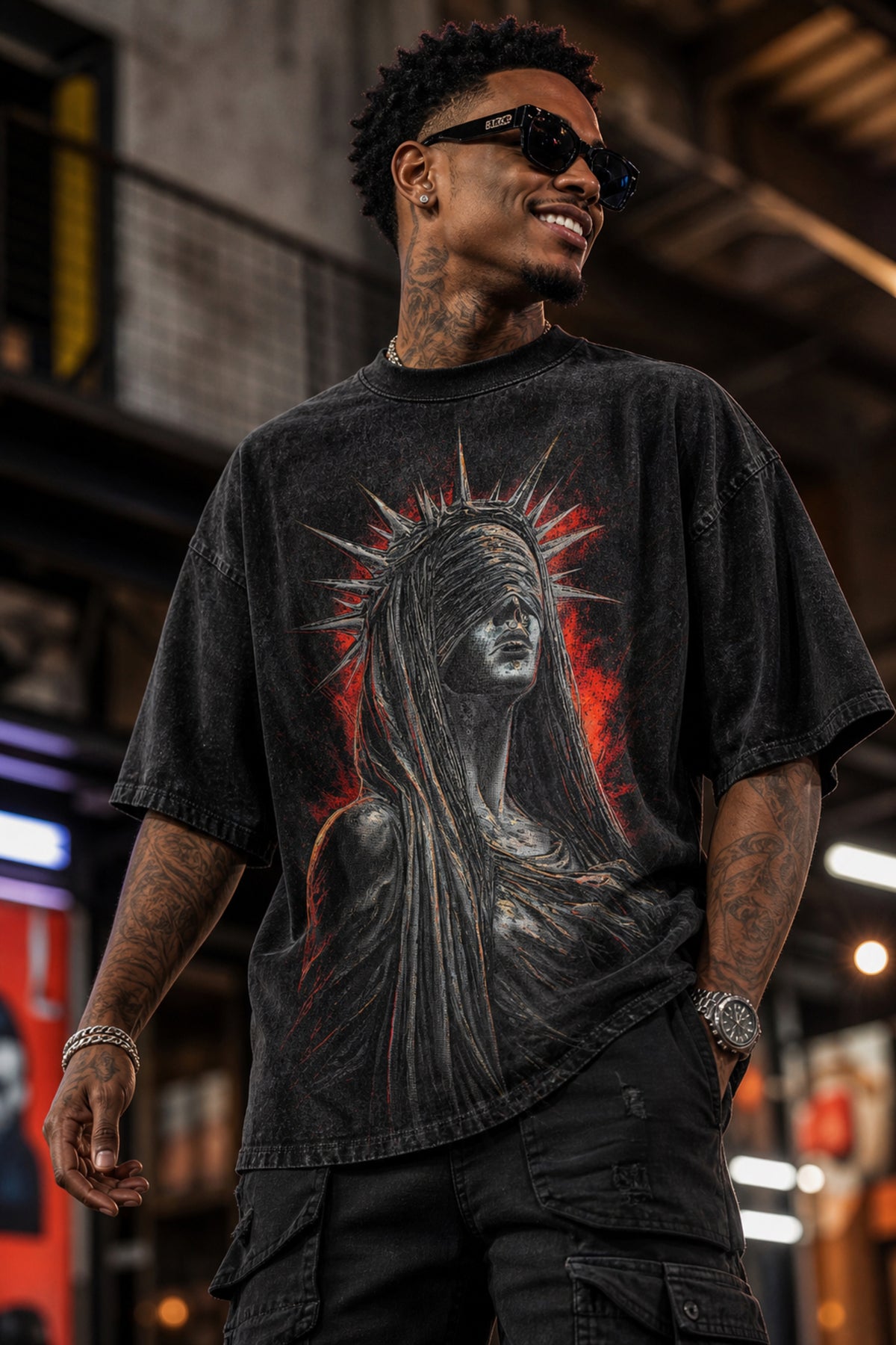 VLDZ Premium Heavyweight Acid Wash Graphic Tees