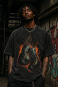 VLDZ Premium Oversized acid wash Tees