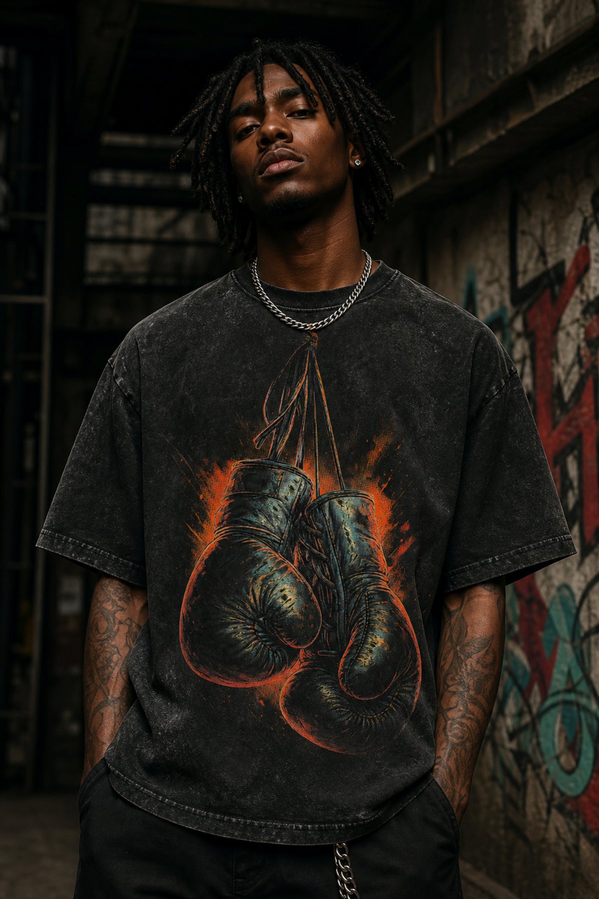 VLDZ Premium Oversized acid wash Tees